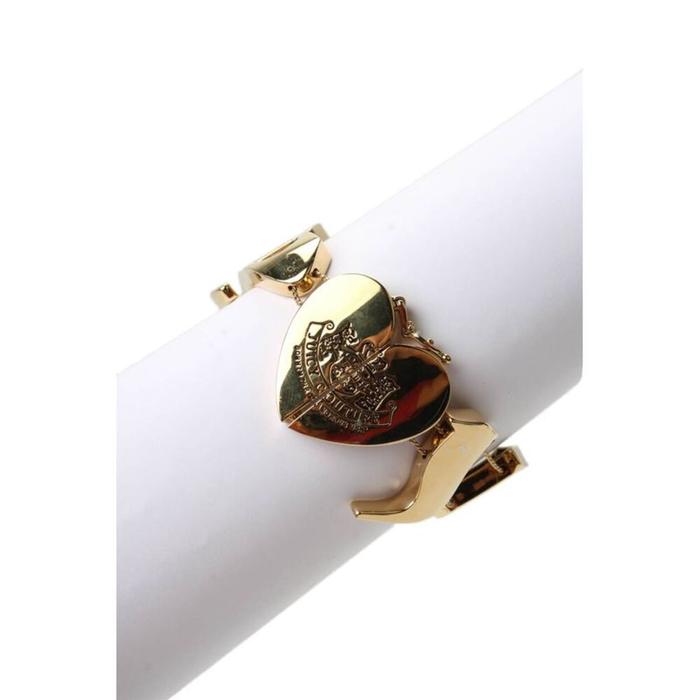 Juicy Couture Womens Gold Tone Graphic Flex JUICY Bracelet 7.5" NIB